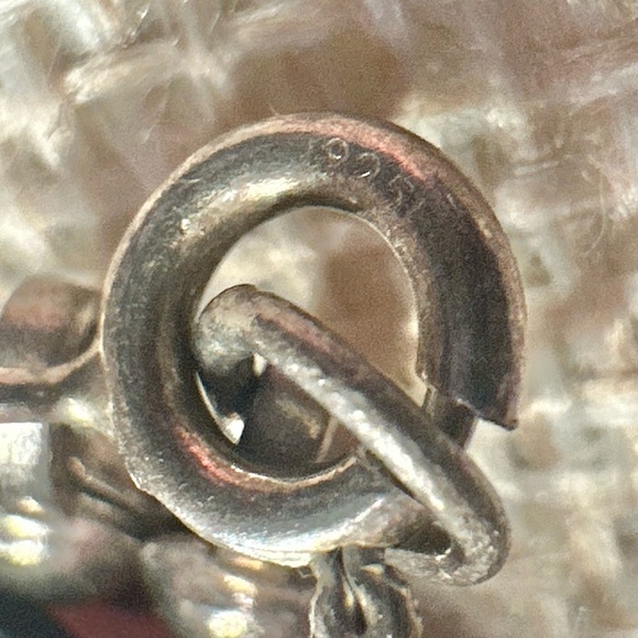 Vintage Liquid Silver Sterling Malachite Lapis Carnelian Natural Gems Necklace - Picture 6 of 7